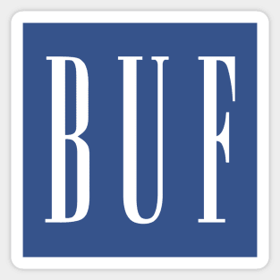 BUF Buffalo Logo Sticker